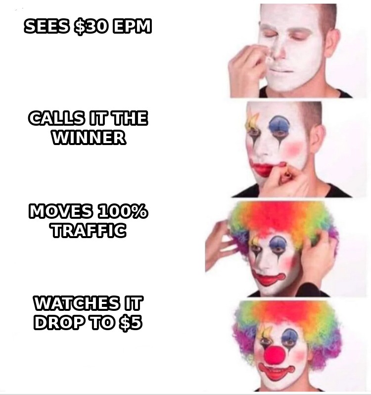 Clown makeup meme